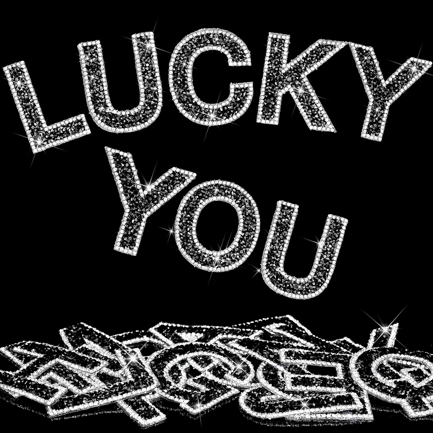 Art And Craft Letter Z - 34Pcs Rhinestone Letter Stickers Glitter Alphabet