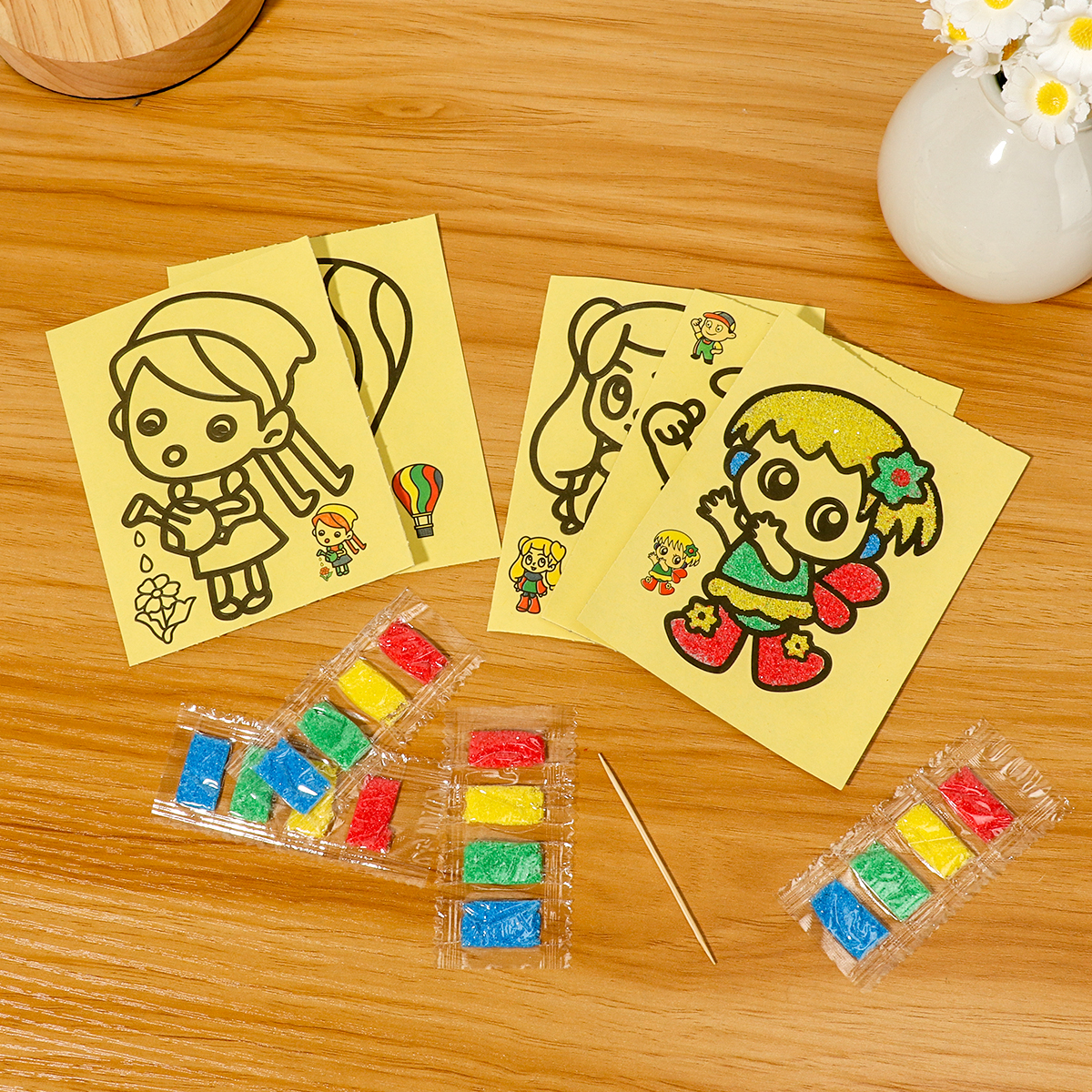 Art Craft Doodle - Childrens DIY Sand Art Kit Cartoon
