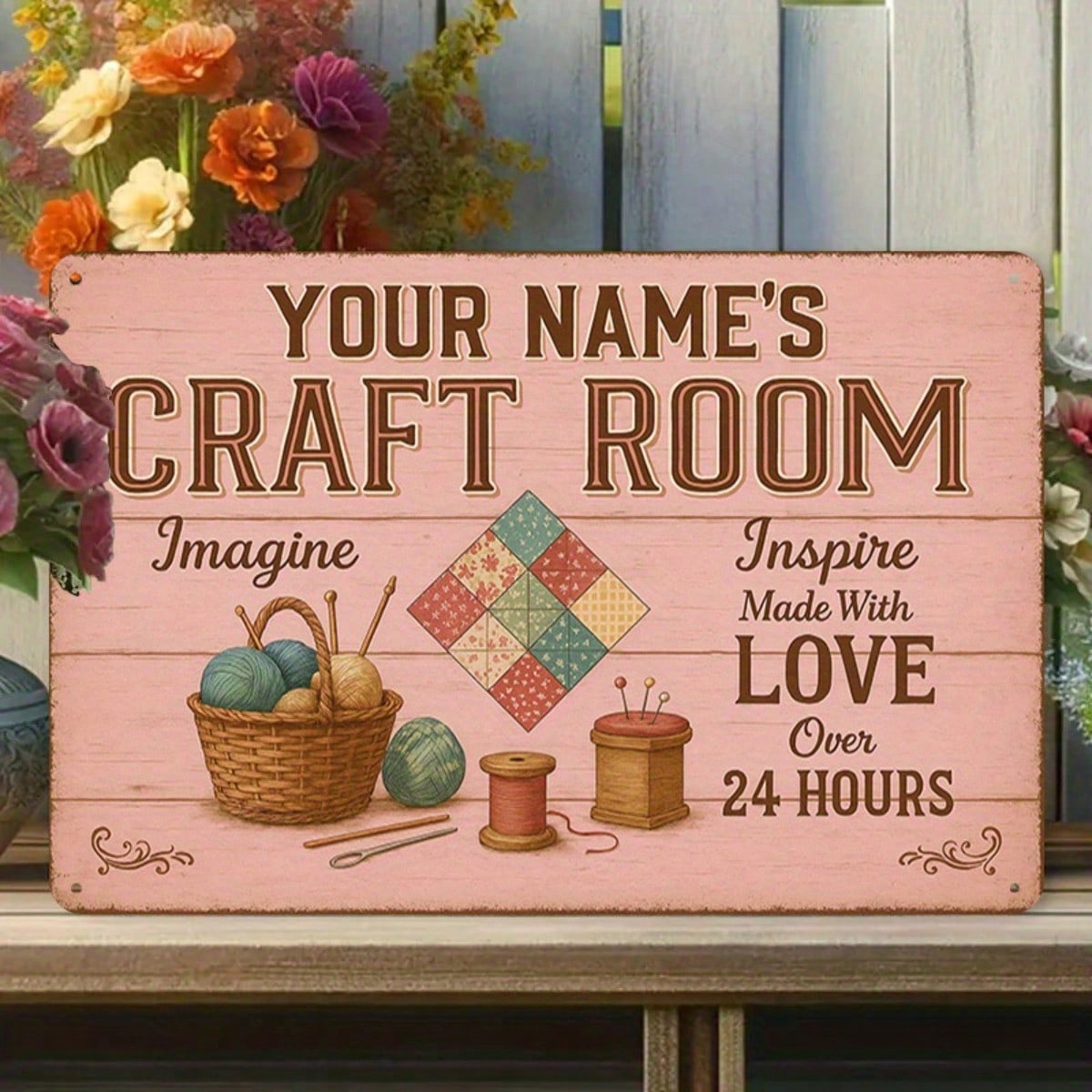 1PC Tin Sign Craft Room Decor  - Art Craft Workshop incelemesi ve fiyatı