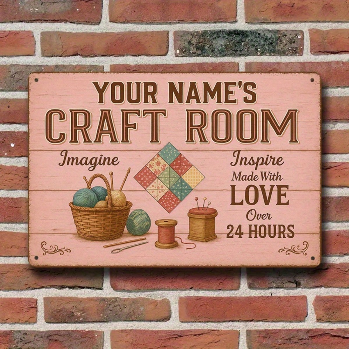1PC Tin Sign Craft Room Decor  - Art Craft Workshop incelemesi ve fiyatı