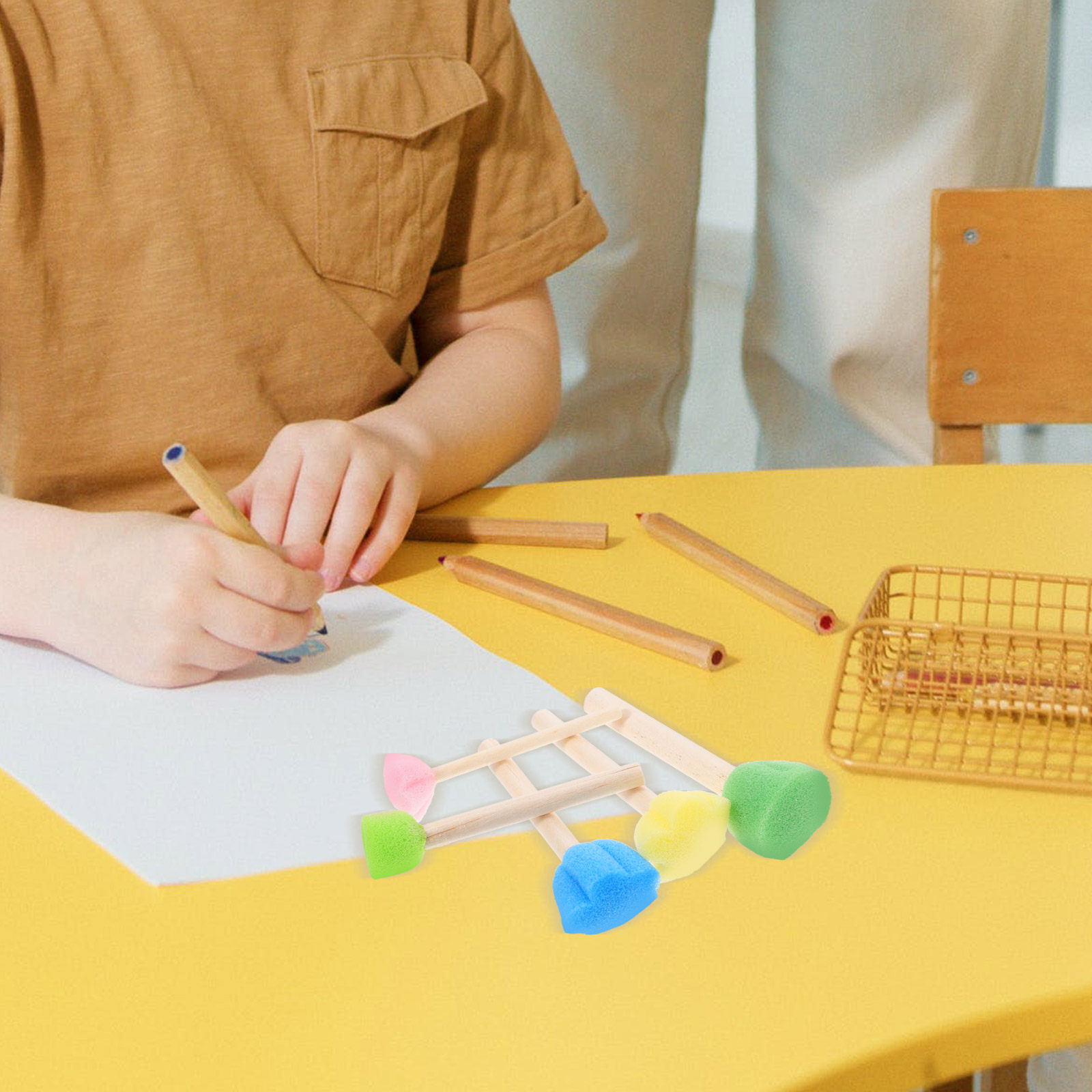 5Pcs Kids Sponge Brush Paintin - Art Craft Doodle incelemesi ve fiyatı