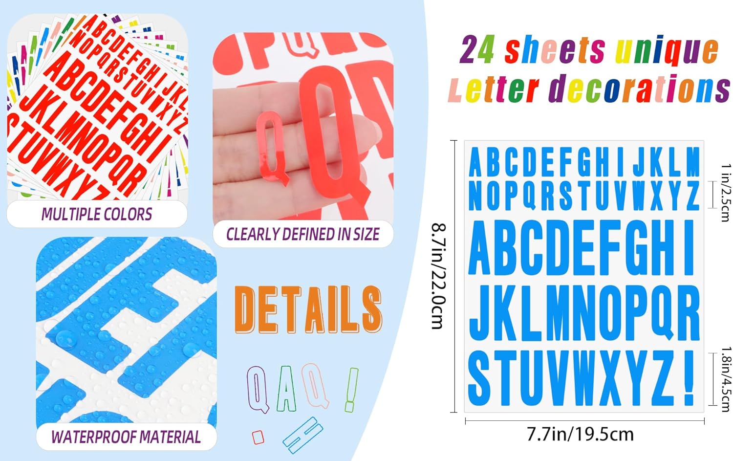 12 sheets 1 inch 2 inch Letter - Art And Craft Letter Z incelemesi ve fiyatı