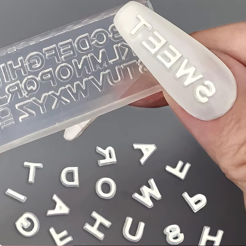 3D Letter Nail Art Silicone Mo - Art And Craft Letter Z incelemesi ve fiyatı