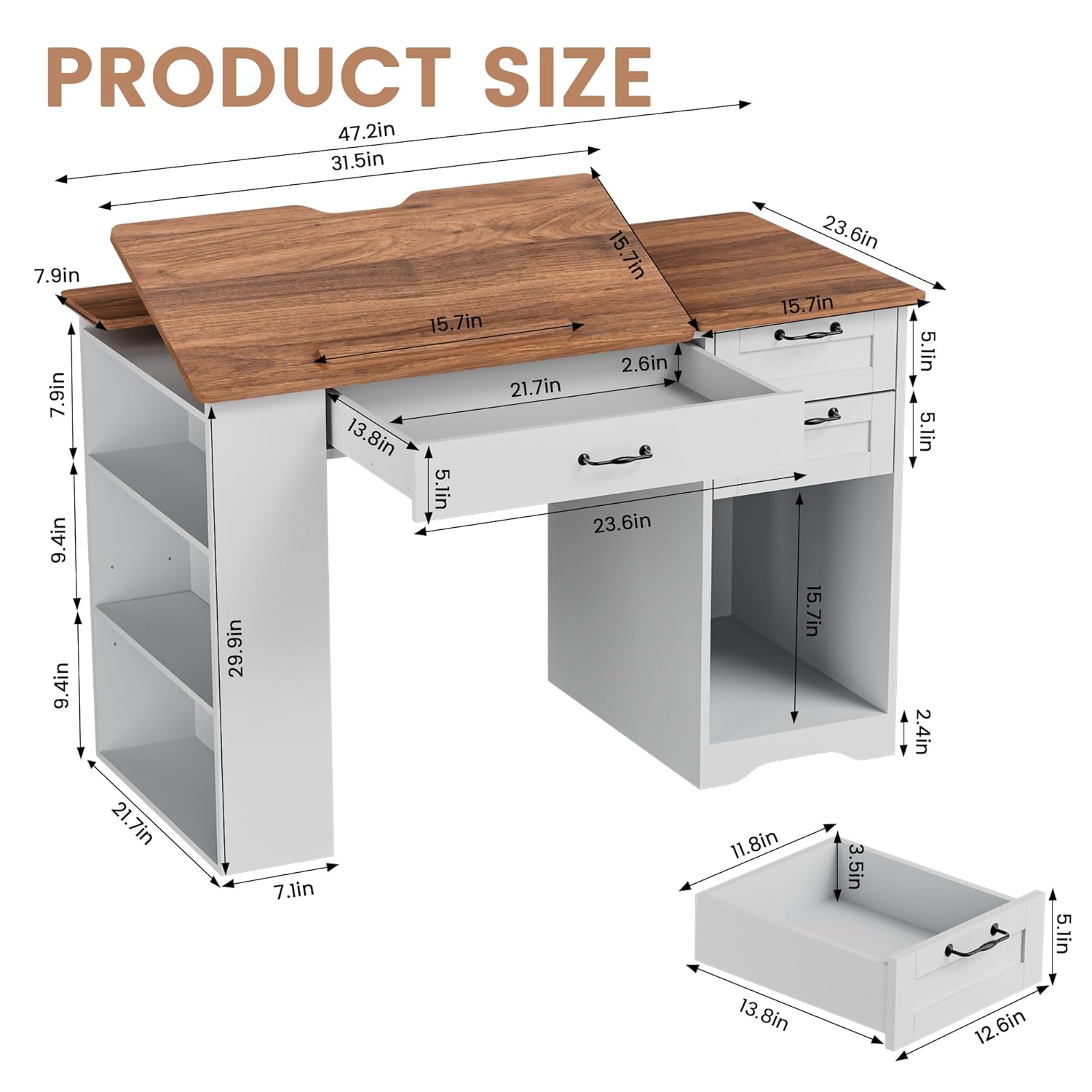 Drafting Table with Storage Ca - Art & Craft Paper Ideas For Kids incelemesi ve fiyatı