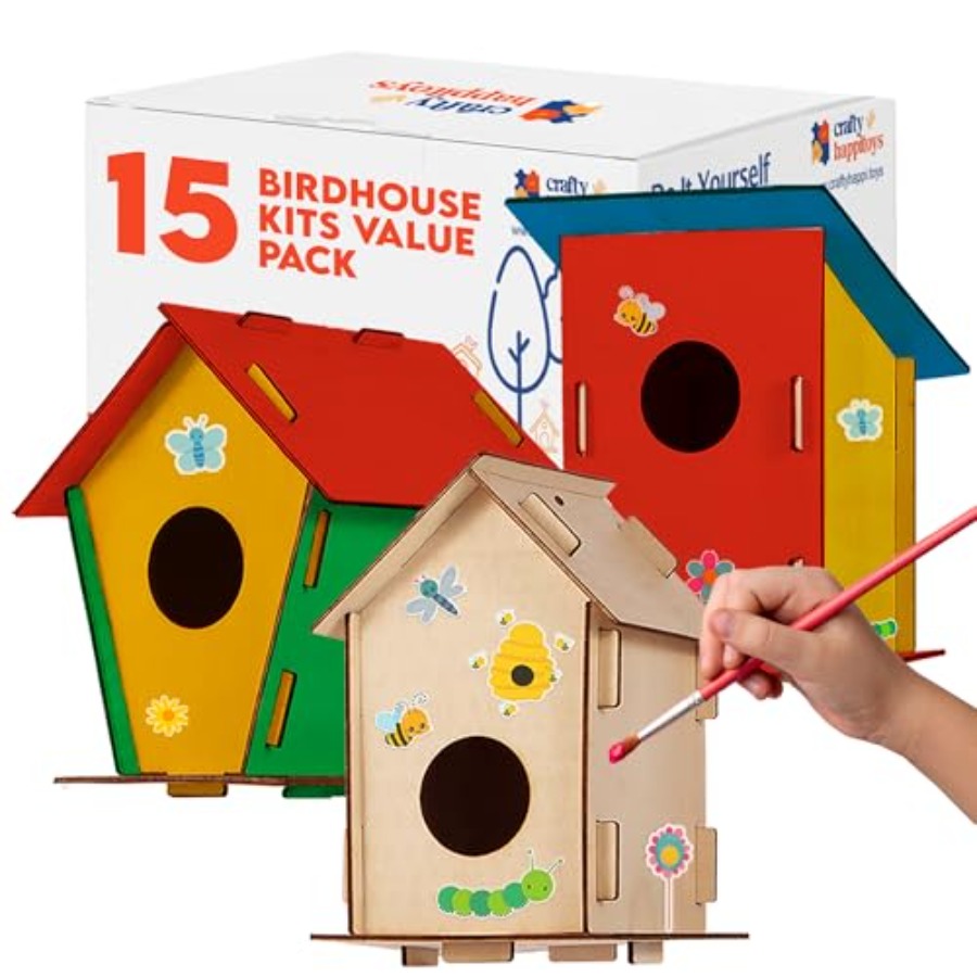 Kit - Unfinished Wood Bird Hou - Art & Craft Paper Ideas For Kids incelemesi ve fiyatı