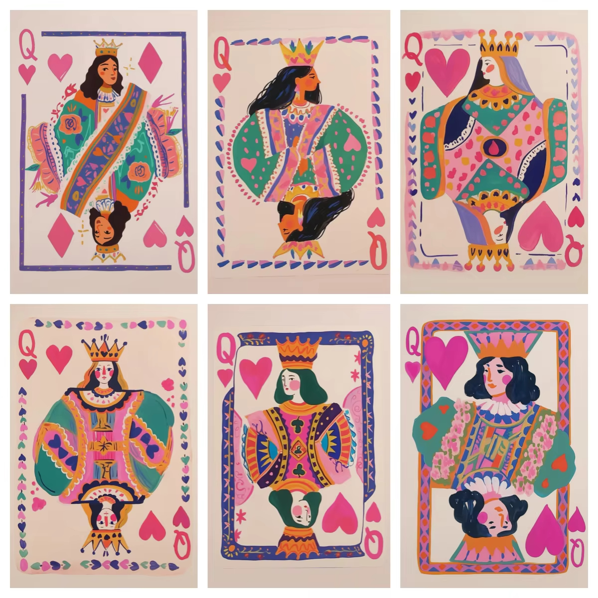 1pc Queen of Hearts Poker Diam - Queen Art Craft incelemesi ve fiyatı