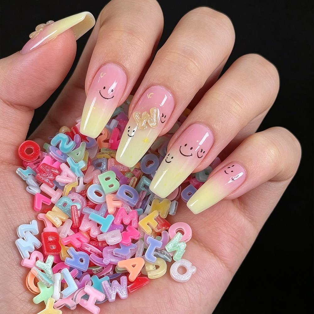 100Pcs 3D Colorful Letter Nail - Art And Craft Letter Z incelemesi ve fiyatı