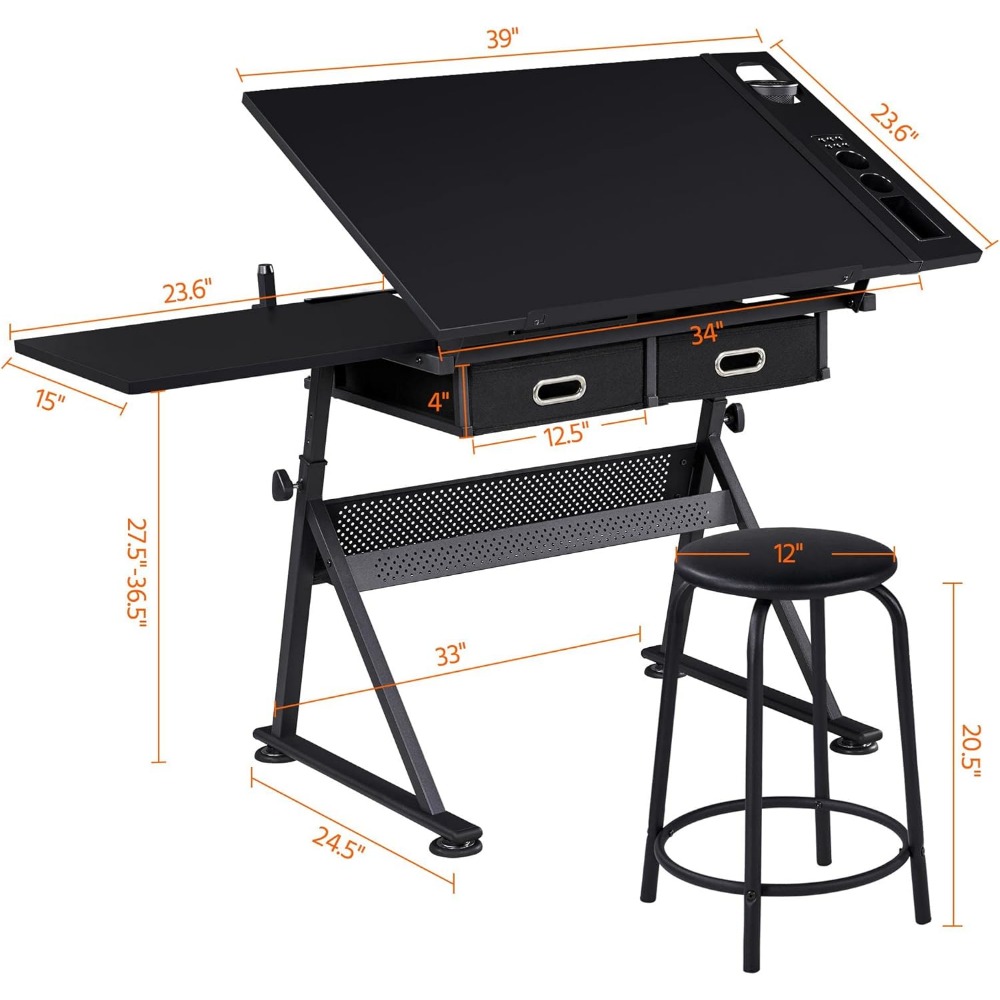 Art Craft Table with Adjustabl - Art & Craft Paper Ideas For Kids incelemesi ve fiyatı