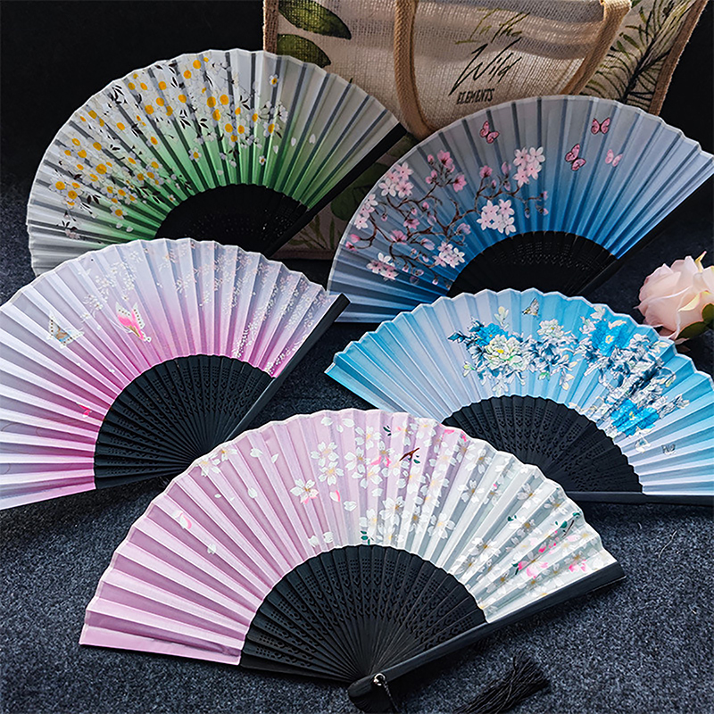Vintage Style Silk Folding Fan - Art Craft And Cloth incelemesi ve fiyatı