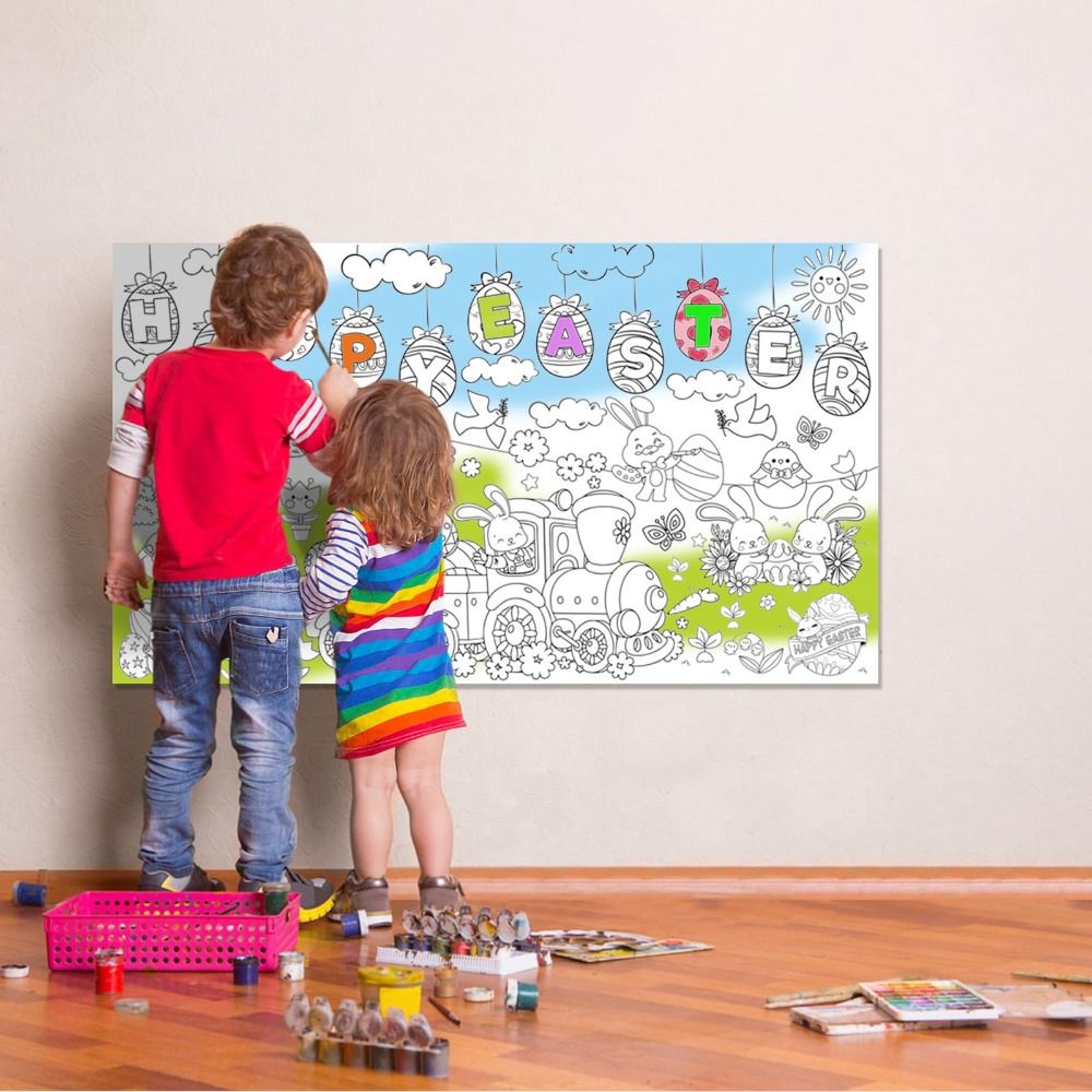 DIY Easter Giant Coloring Post - Art Craft Doodle incelemesi ve fiyatı