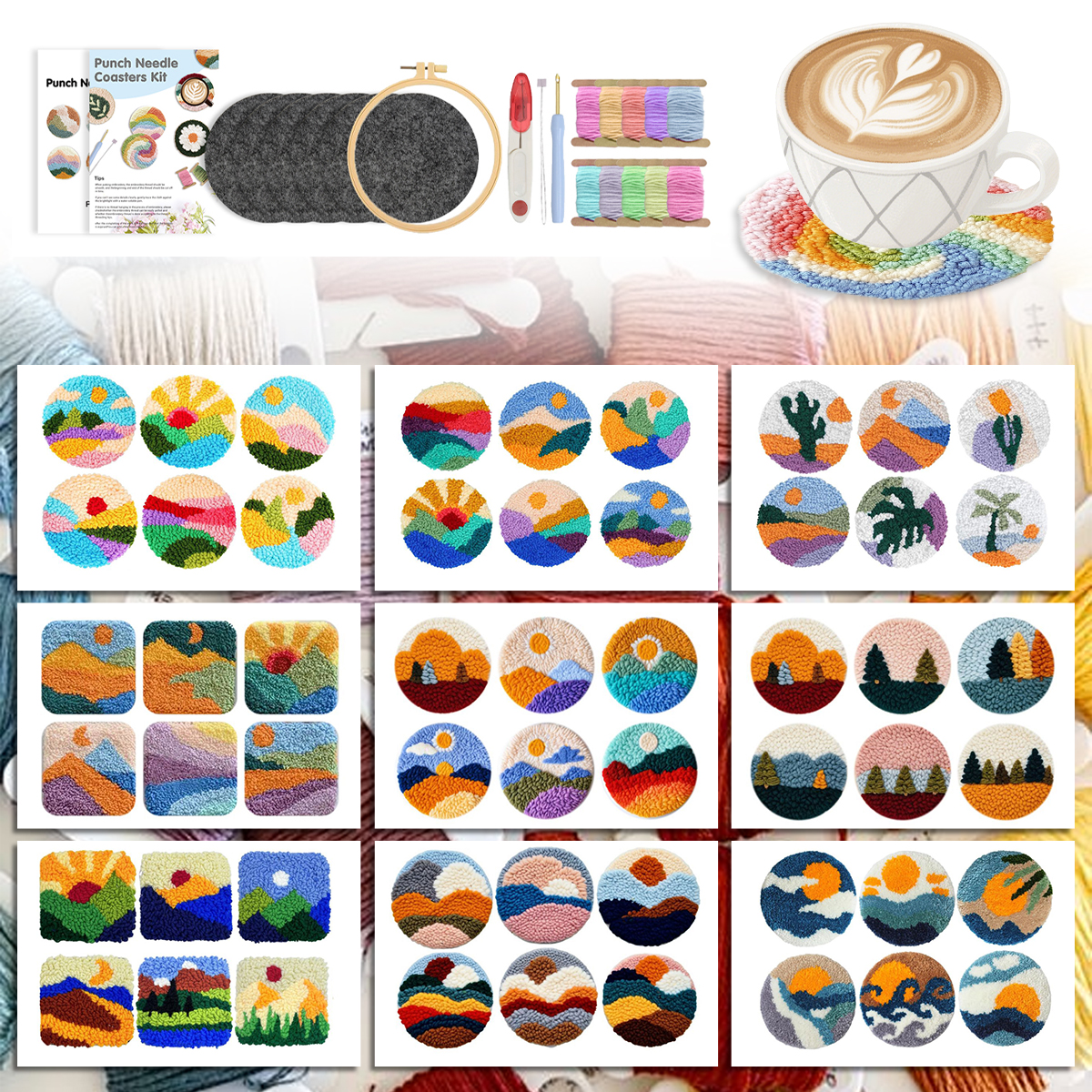 Punch Needle Coaster Simple la - Art Craft Simple incelemesi ve fiyatı