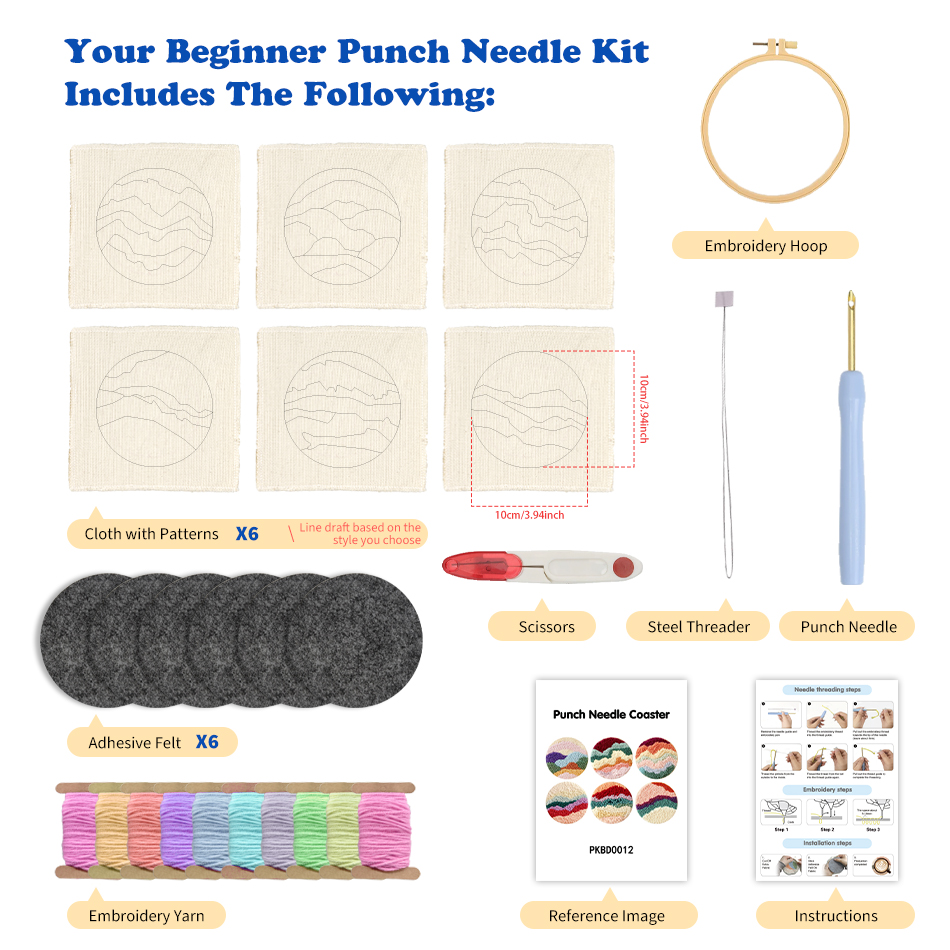 Punch Needle Coaster Simple la - Art Craft Simple incelemesi ve fiyatı