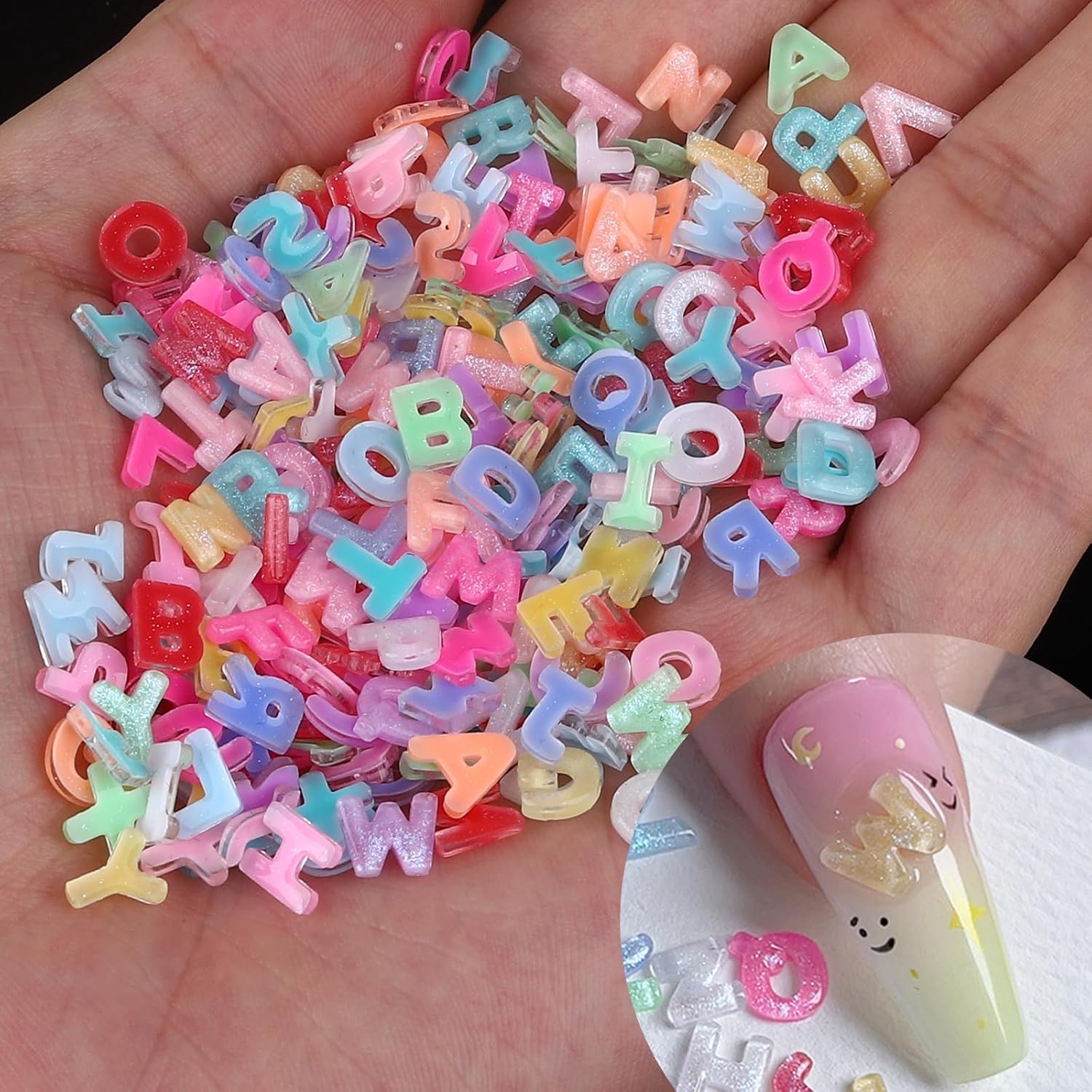 100pcs 3D Colorful Letter Nail - Art And Craft Letter Z incelemesi ve fiyatı