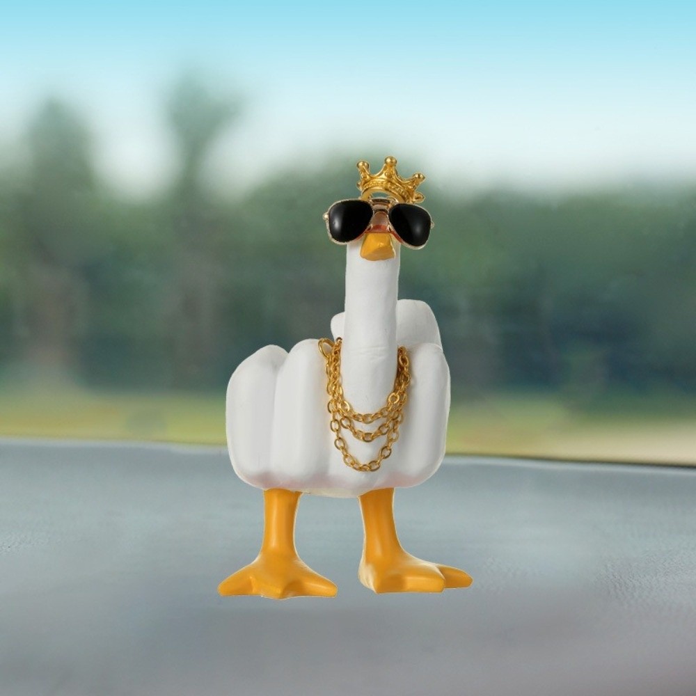 Cute Resin Mid-Finger Duck Dec - Art Craft Duck incelemesi ve fiyatı