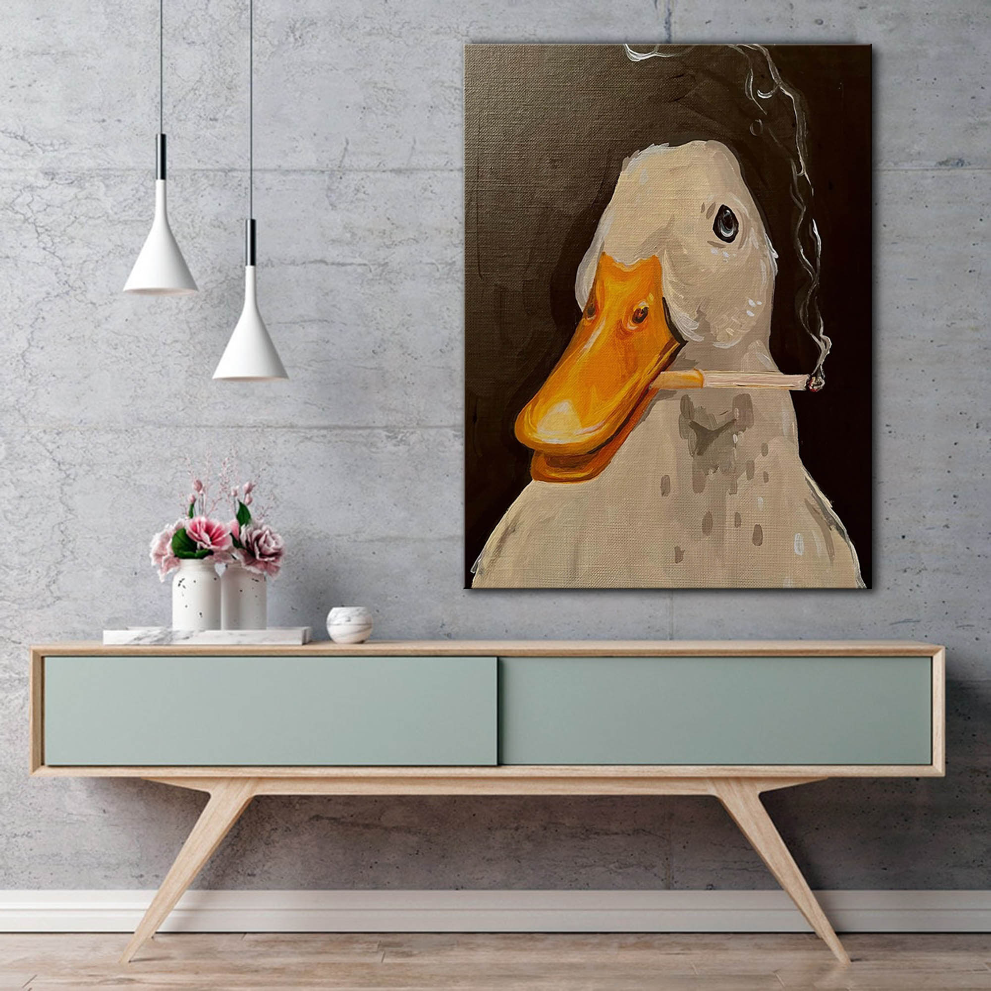 Duck Fun Illustration Canvas W - Art Craft Duck incelemesi ve fiyatı