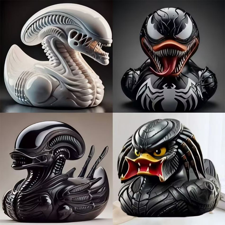 Alien Duck Resin Statue，Evil A - Art Craft Duck incelemesi ve fiyatı