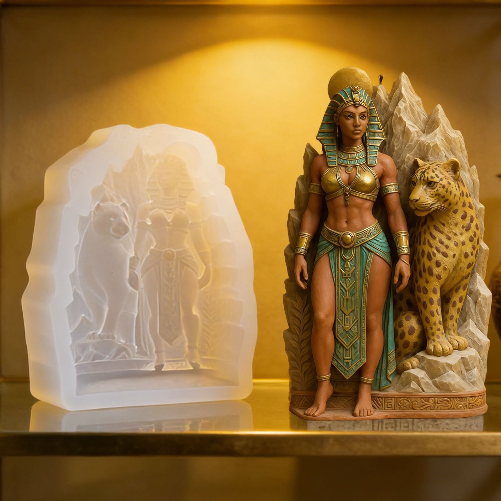3D Egyptian Queen With Leopard - Queen Art Craft incelemesi ve fiyatı