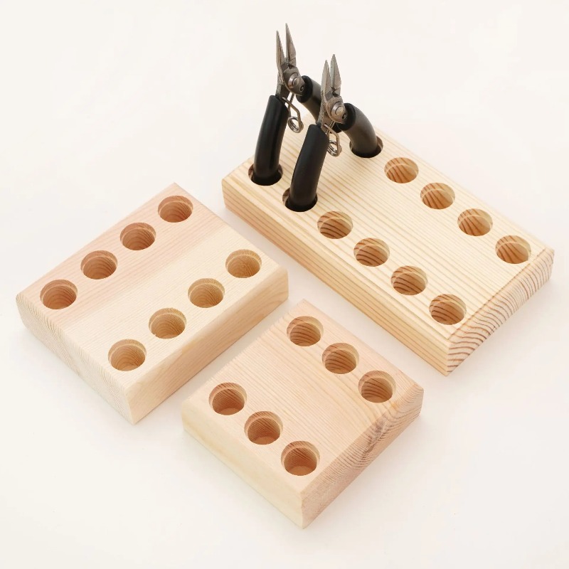 1pc Wooden Pliers Storage Hold - Art Craft Wire incelemesi ve fiyatı
