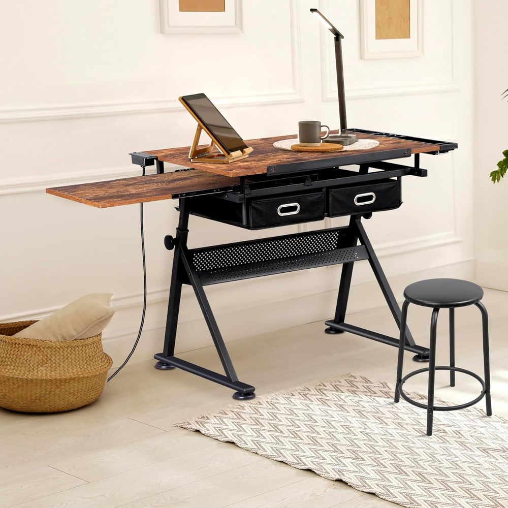 Adjustable Drafting Table with - Art & Craft Paper Ideas For Kids incelemesi ve fiyatı