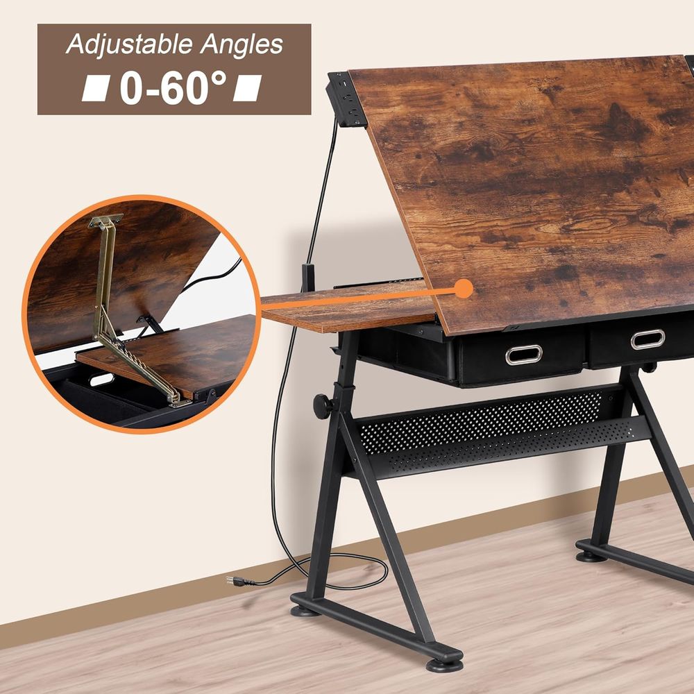 Adjustable Drafting Table with - Art & Craft Paper Ideas For Kids incelemesi ve fiyatı
