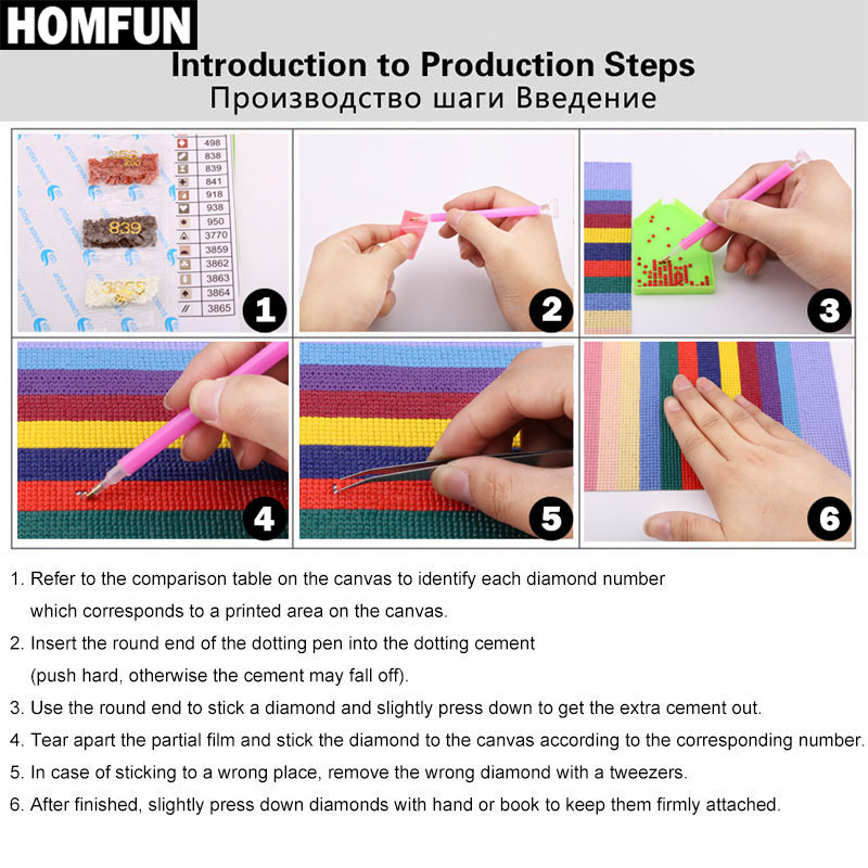 HOMFUN Full Square/Round Drill - Art Craft Duck incelemesi ve fiyatı