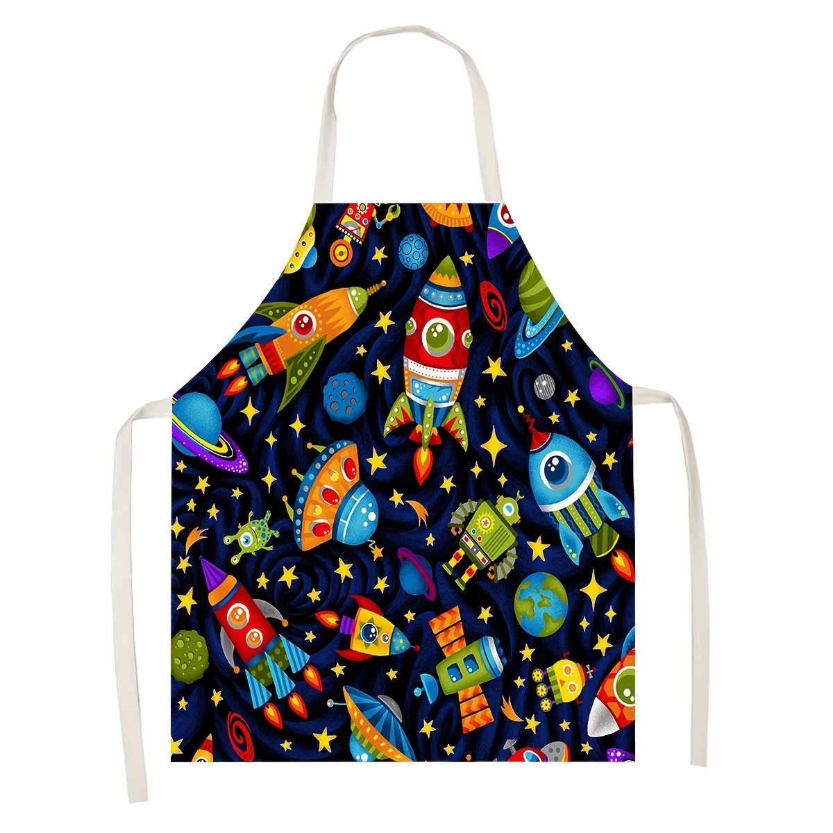 1pc Kids Apron Space Theme Roc - Art And Craft Rocket incelemesi ve fiyatı