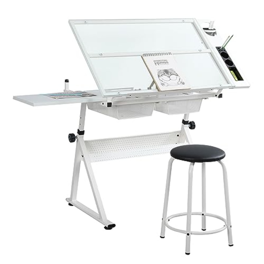 Drafting Table with Stool Mode - Art & Craft Paper Ideas For Kids incelemesi ve fiyatı