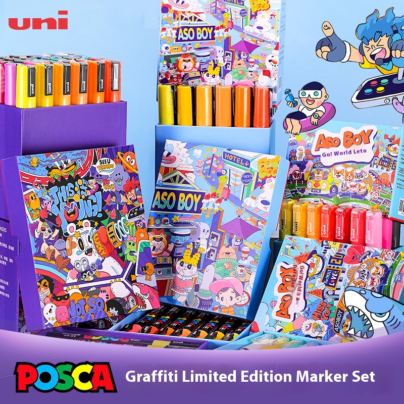 UNI POSCA Graffiti Limited Mar - Art Craft Doodle incelemesi ve fiyatı