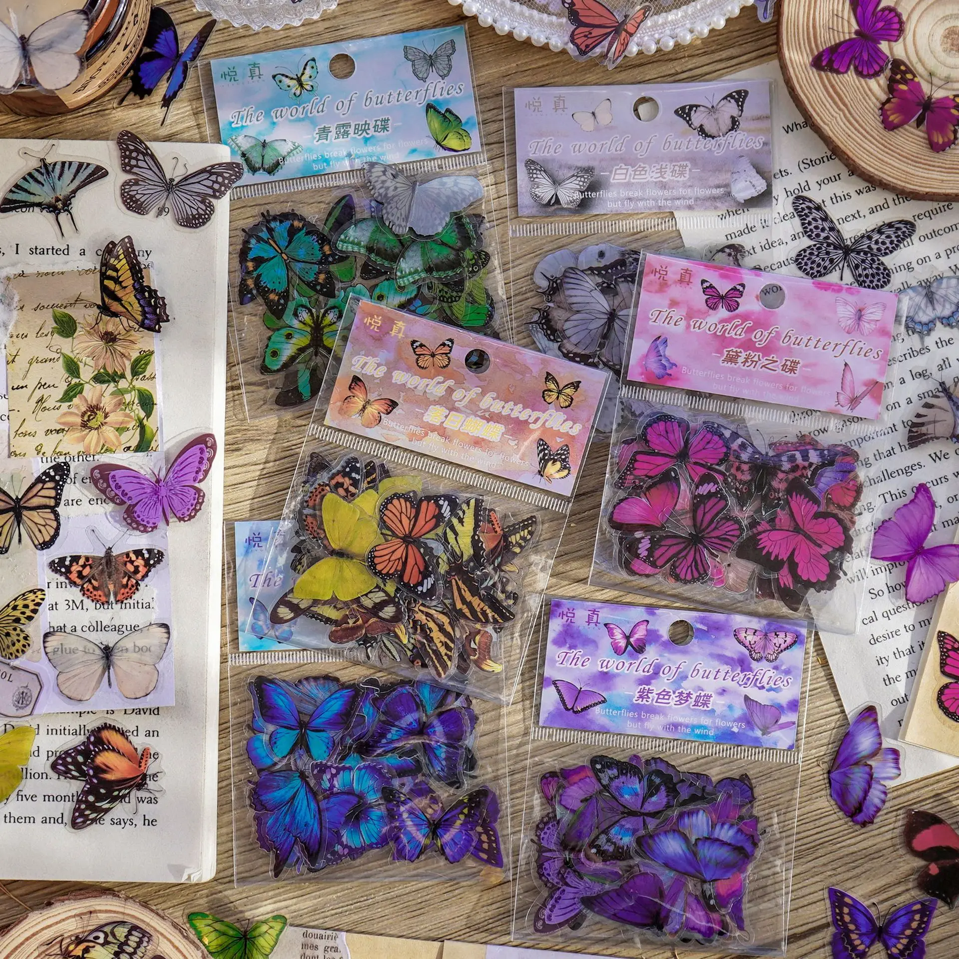Journamm 40pcs/pack Butterfly  - Art Craft Journals incelemesi ve fiyatı