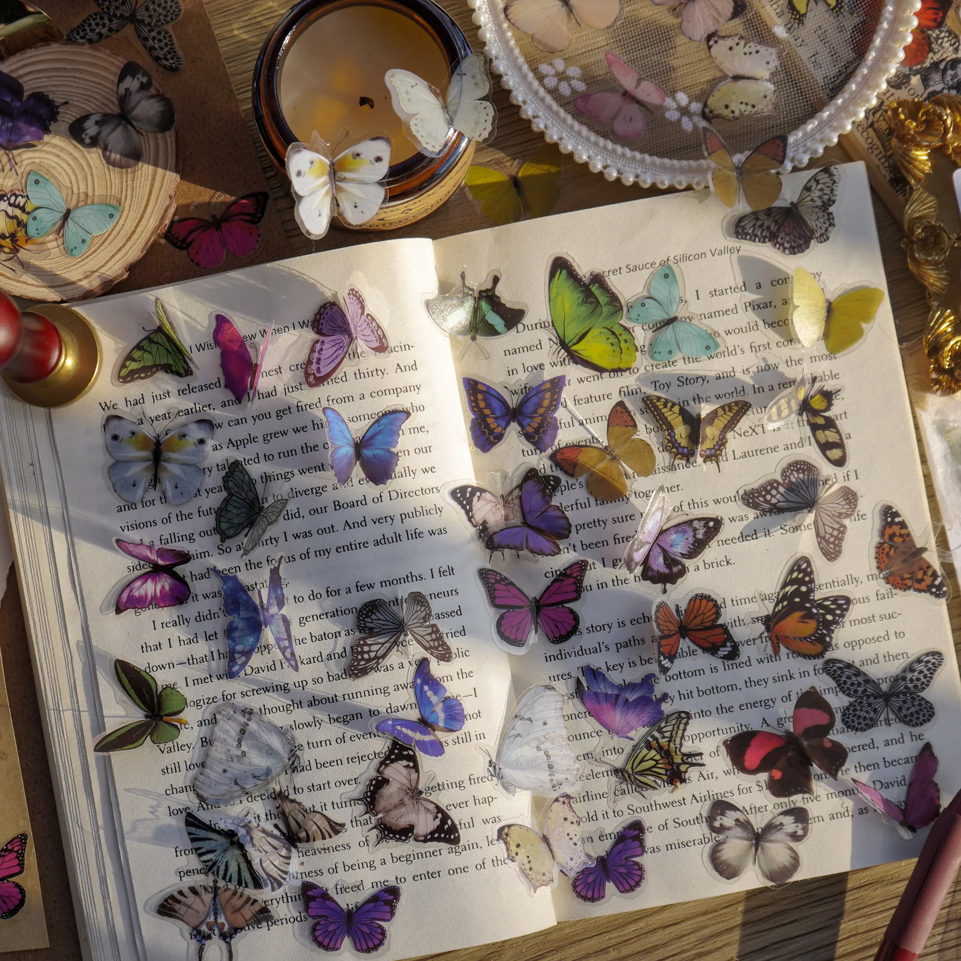 Journamm 40pcs/pack Butterfly  - Art Craft Journals incelemesi ve fiyatı
