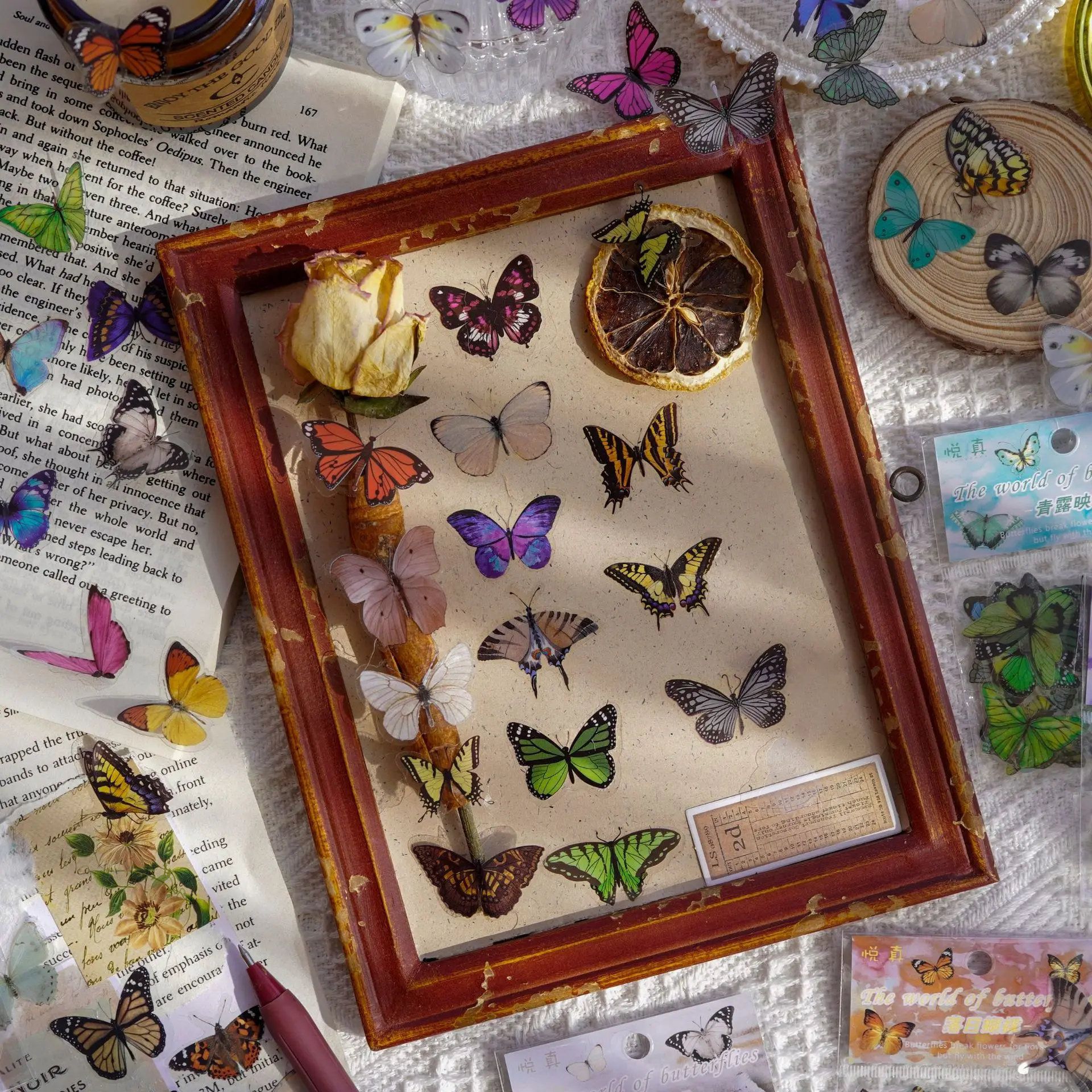 Journamm 40pcs/pack Butterfly  - Art Craft Journals incelemesi ve fiyatı
