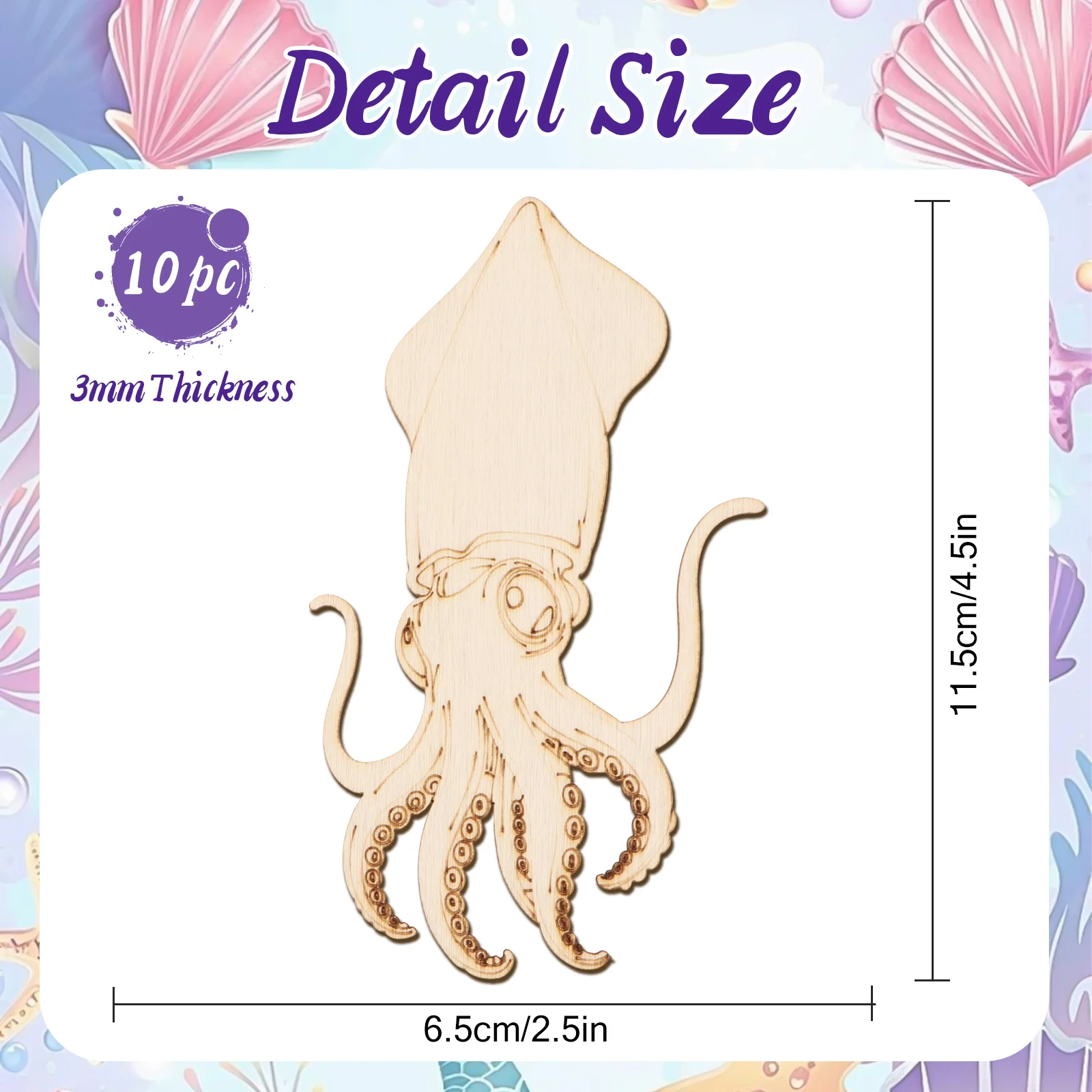 10pcs/set Unfinished Wood Craf - Art & Craft Paper Ideas For Kids incelemesi ve fiyatı