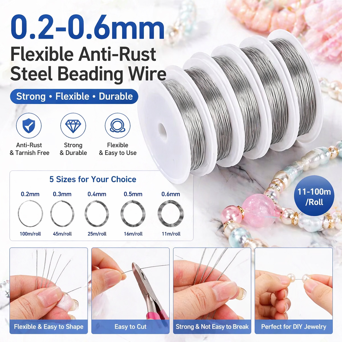 0.2-0.6mm Flexible Anti-Rust S - Art Craft Wire incelemesi ve fiyatı