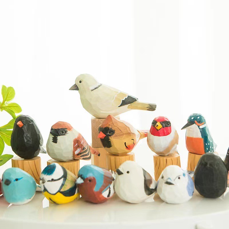 Hand Carved Wooden Bird Figuri - Art Craft Christmas Ideas incelemesi ve fiyatı