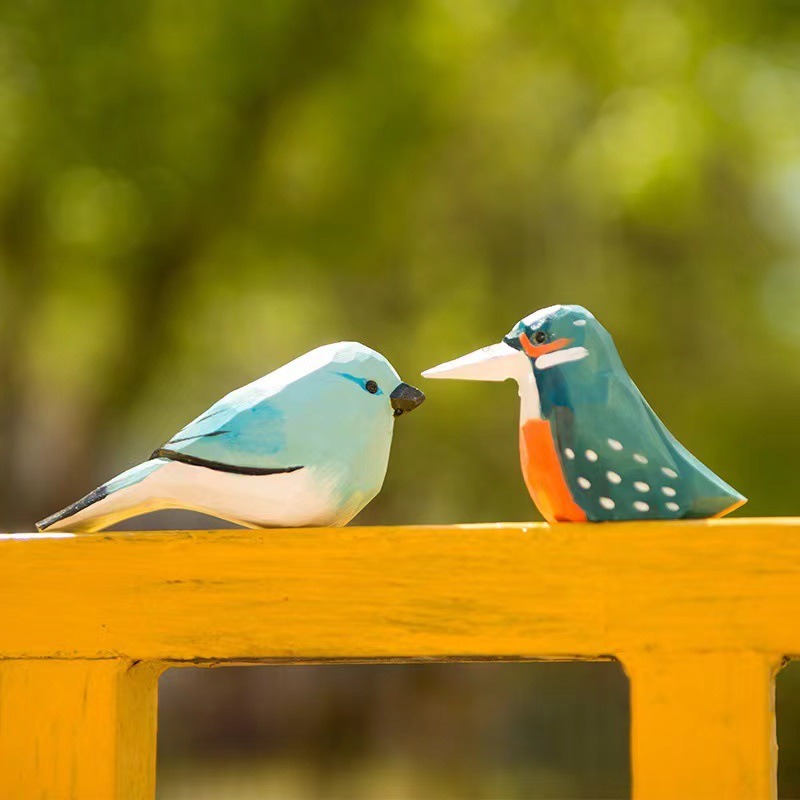 Hand Carved Wooden Bird Figuri - Art Craft Christmas Ideas incelemesi ve fiyatı