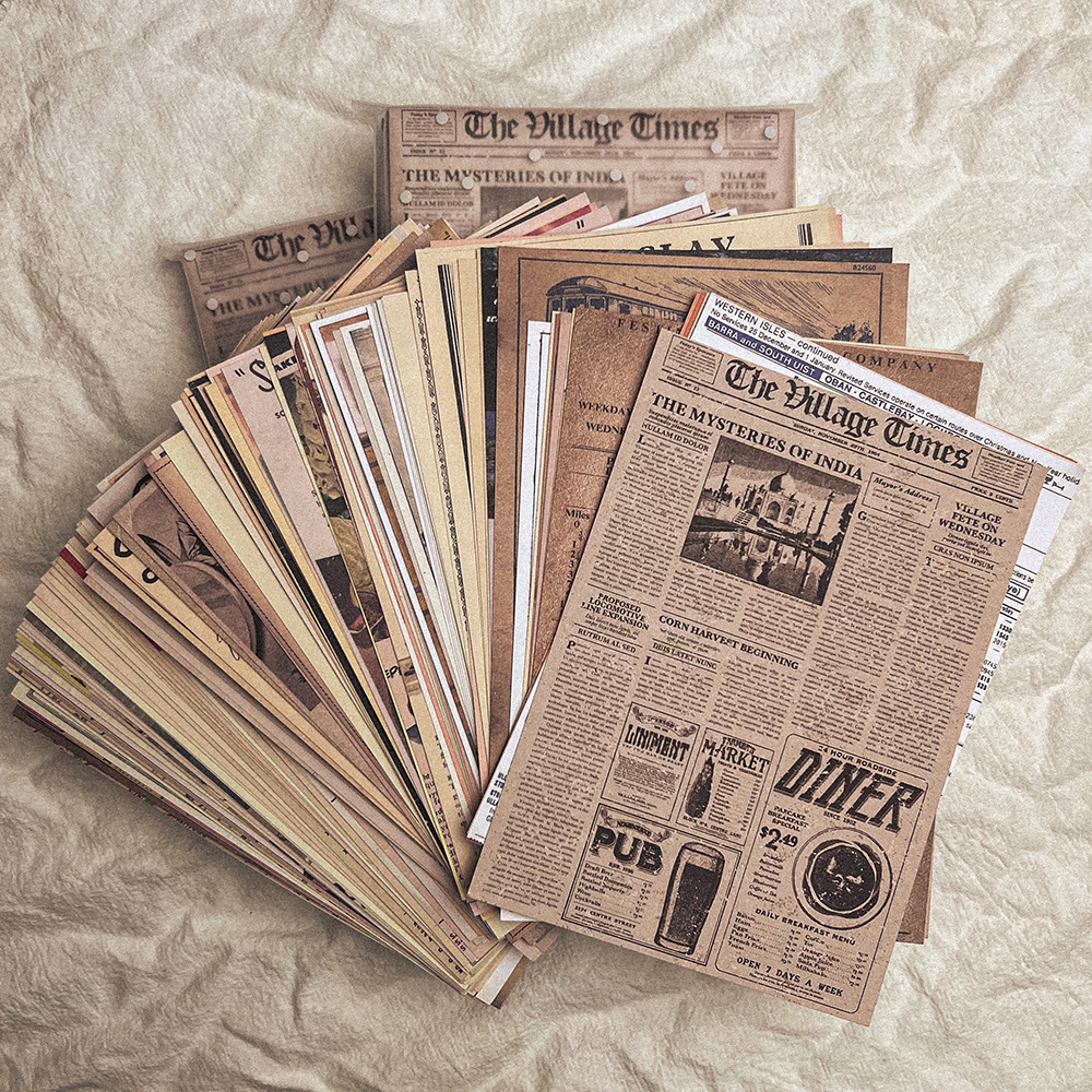 118Pcs Vintage Old Newspaper C - Art Craft Journals incelemesi ve fiyatı