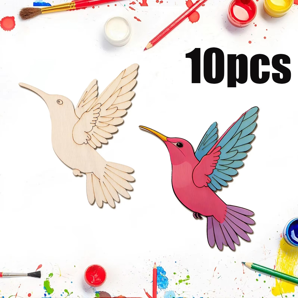 10pcs Unfinished Wood Animal B - Art & Craft Paper Ideas For Kids incelemesi ve fiyatı