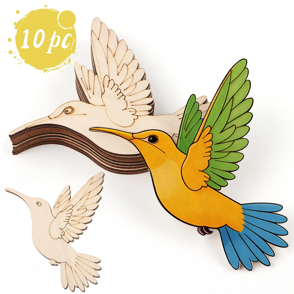 10pcs Unfinished Wood Animal B - Art & Craft Paper Ideas For Kids incelemesi ve fiyatı