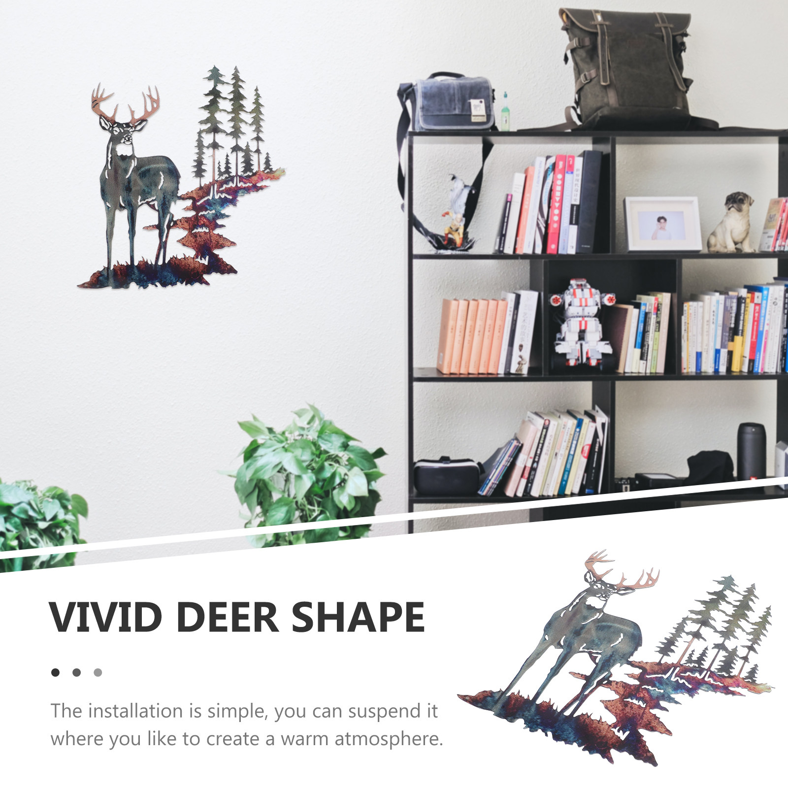 Iron Deer Wall Art Decor Hangi - Art Craft Simple incelemesi ve fiyatı