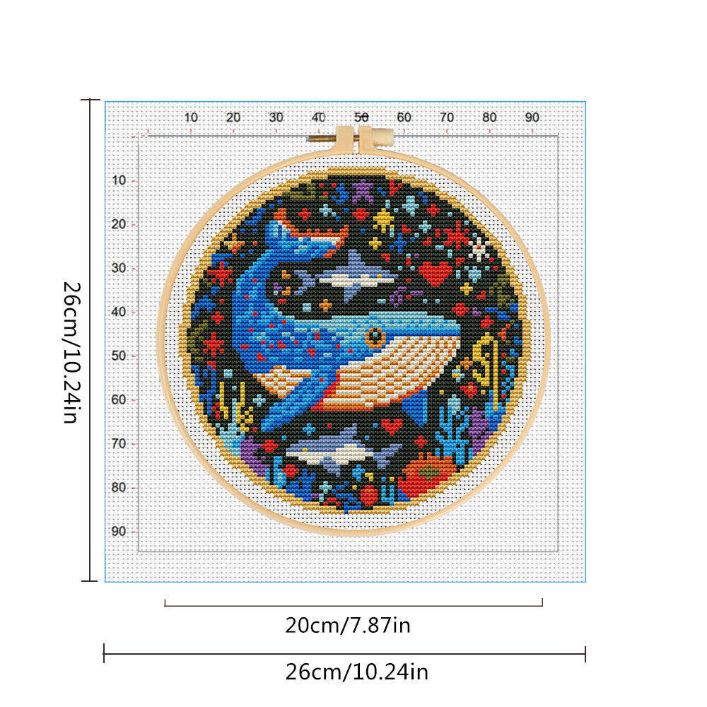 DIY Cross Stitch Whale Embroid - Art Craft And Cloth incelemesi ve fiyatı