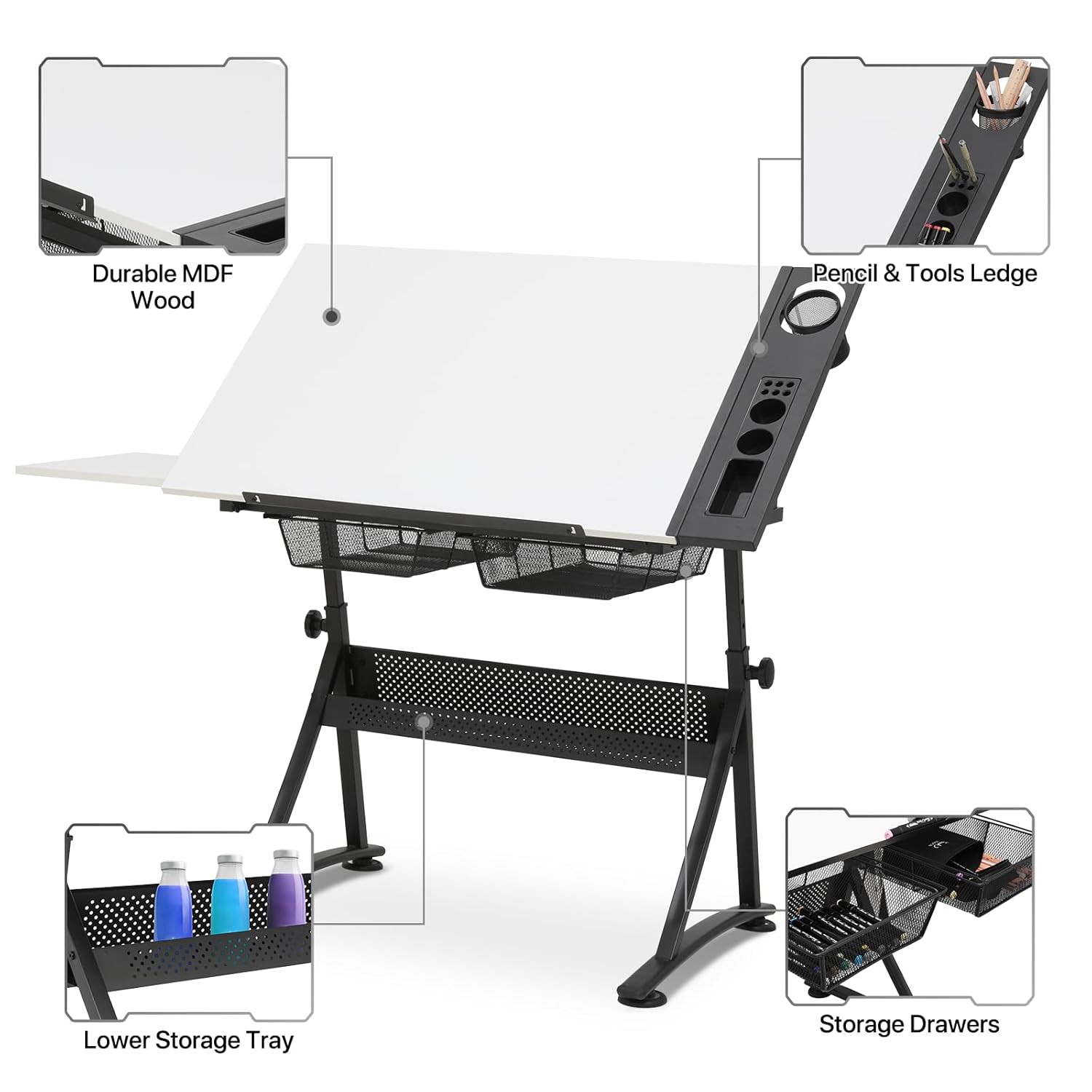Art Deco Drafting Table, Heigh - Art & Craft Paper Ideas For Kids incelemesi ve fiyatı