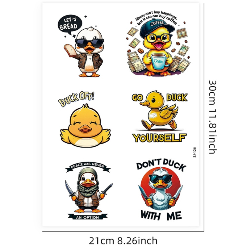 6pcs Cute Funny Cool Yellow Du - Art Craft Duck incelemesi ve fiyatı
