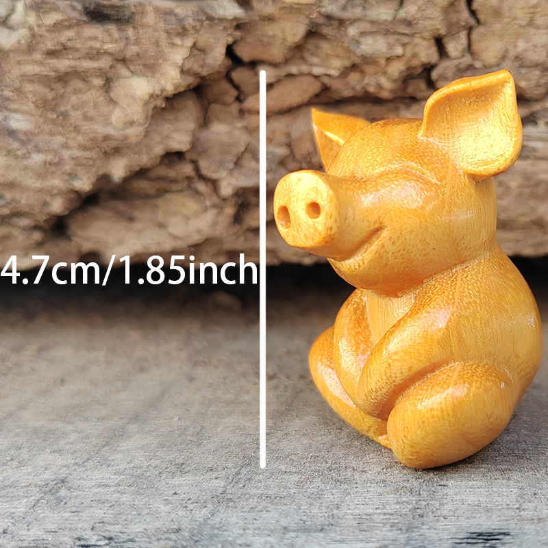 Wooden Carved Cartoon Cute Luc - Art Craft Simple incelemesi ve fiyatı