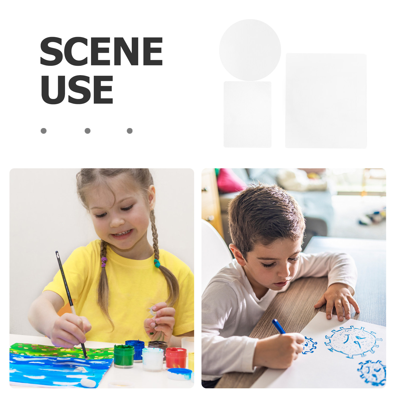 3Pcs Kids Gel Plate for Printi - Art Craft Journals incelemesi ve fiyatı