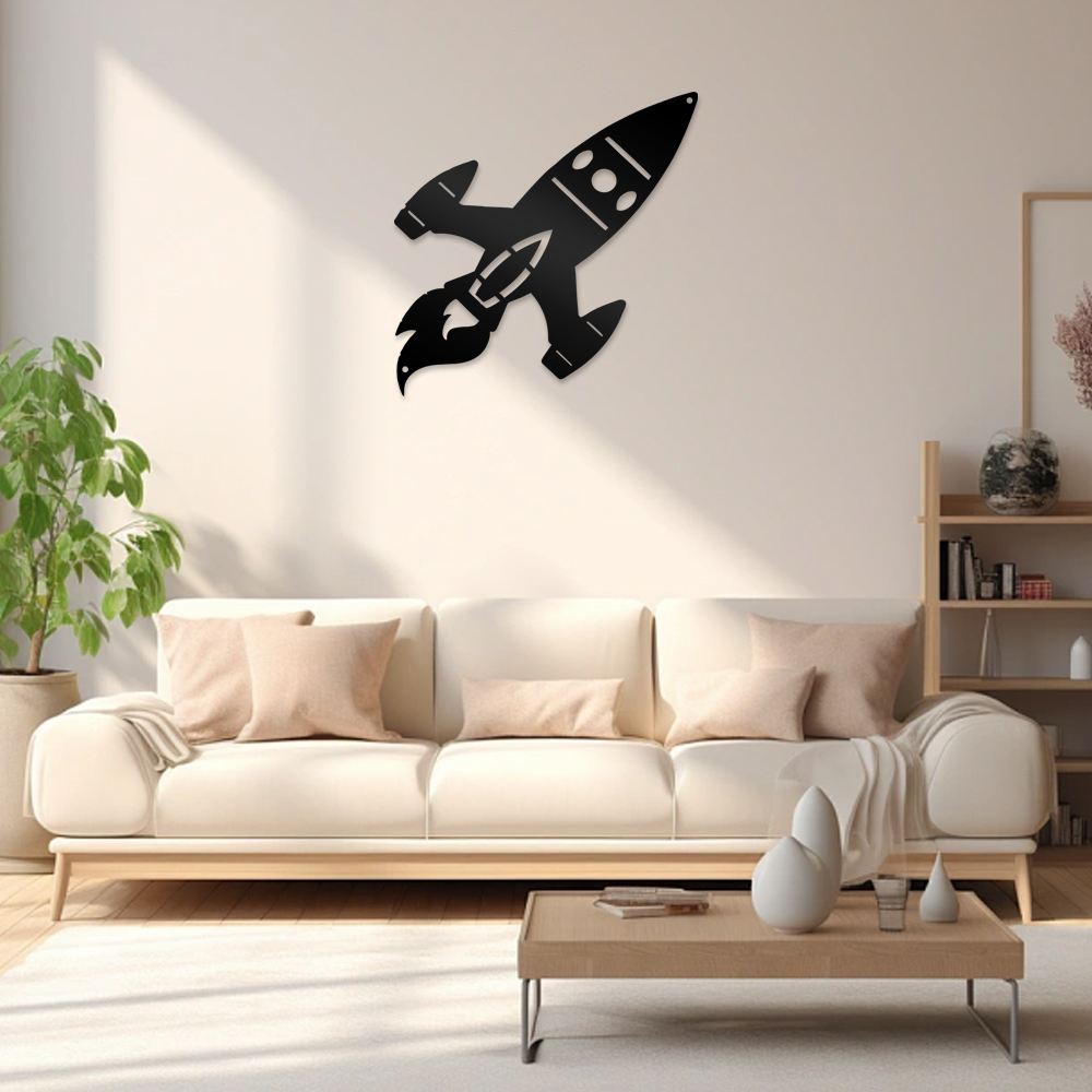 1pc Beauty Space Rocket Wall M - Art And Craft Rocket incelemesi ve fiyatı