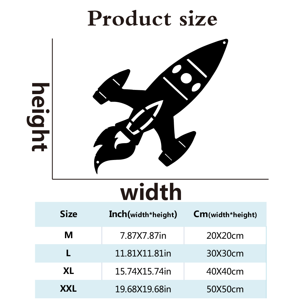 1pc Beauty Space Rocket Wall M - Art And Craft Rocket incelemesi ve fiyatı