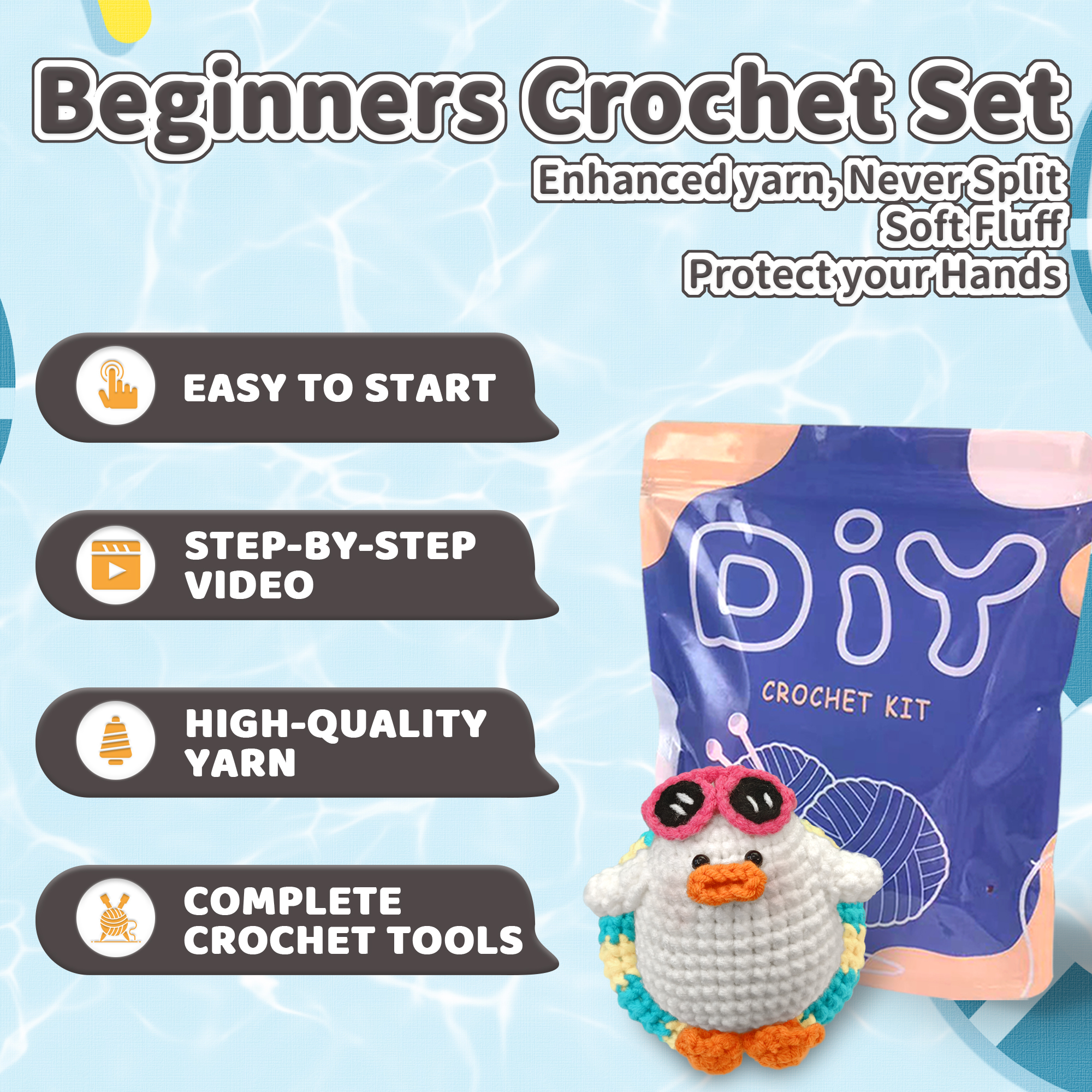 YAMAXIN DIY Crochet Needle Kit - Art Craft Duck incelemesi ve fiyatı