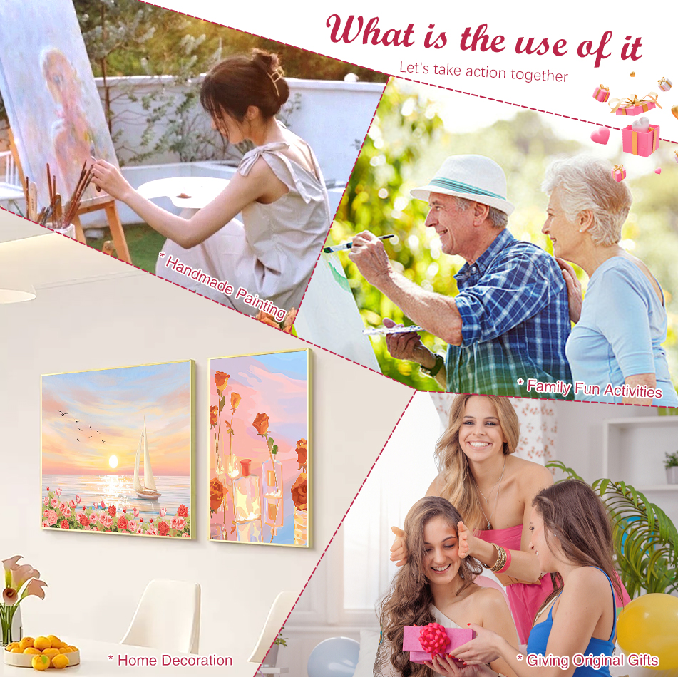 1pc frameless Simple Painting  - Art Craft Simple incelemesi ve fiyatı