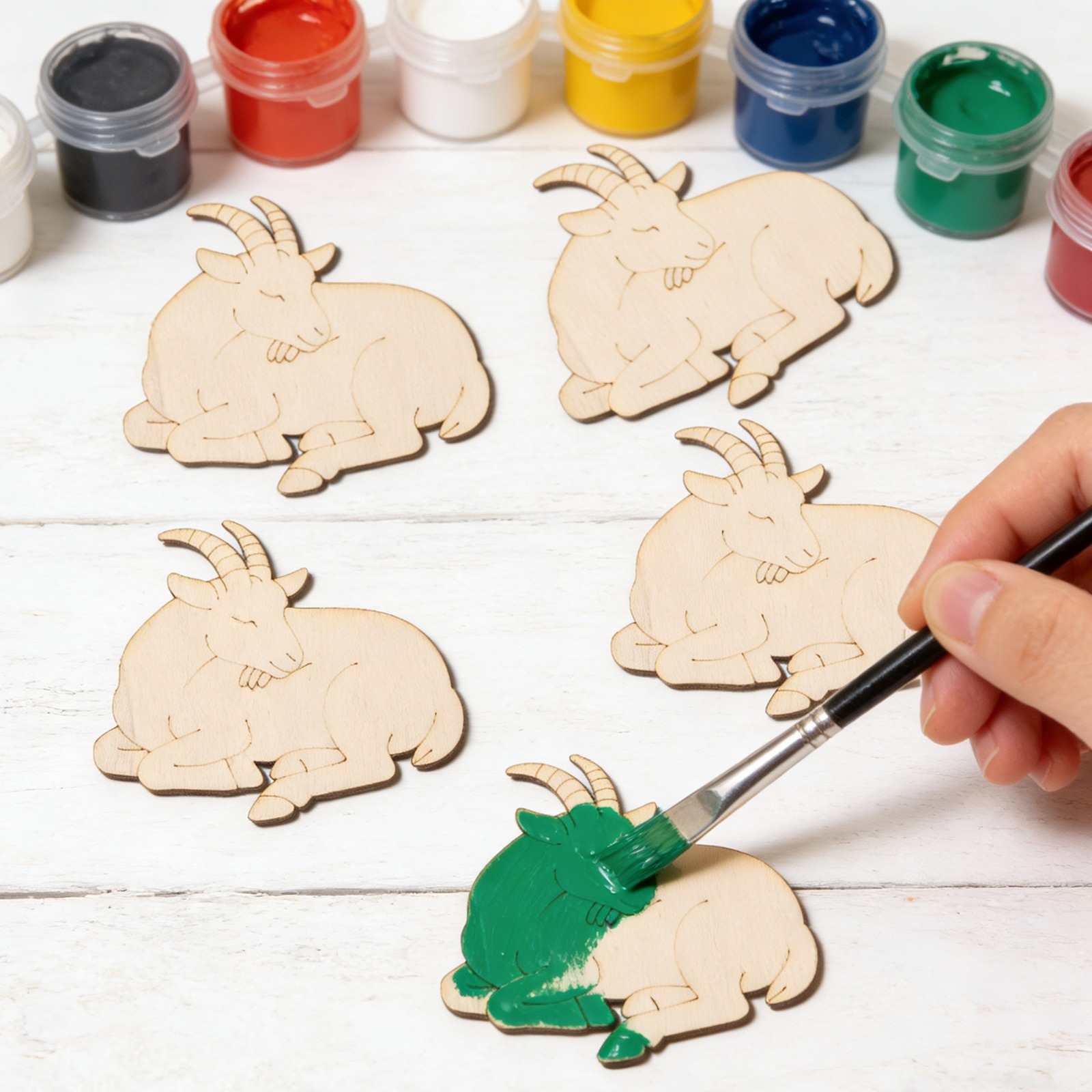 10pcs/set Unfinished Wood Shee - Art & Craft Paper Ideas For Kids incelemesi ve fiyatı