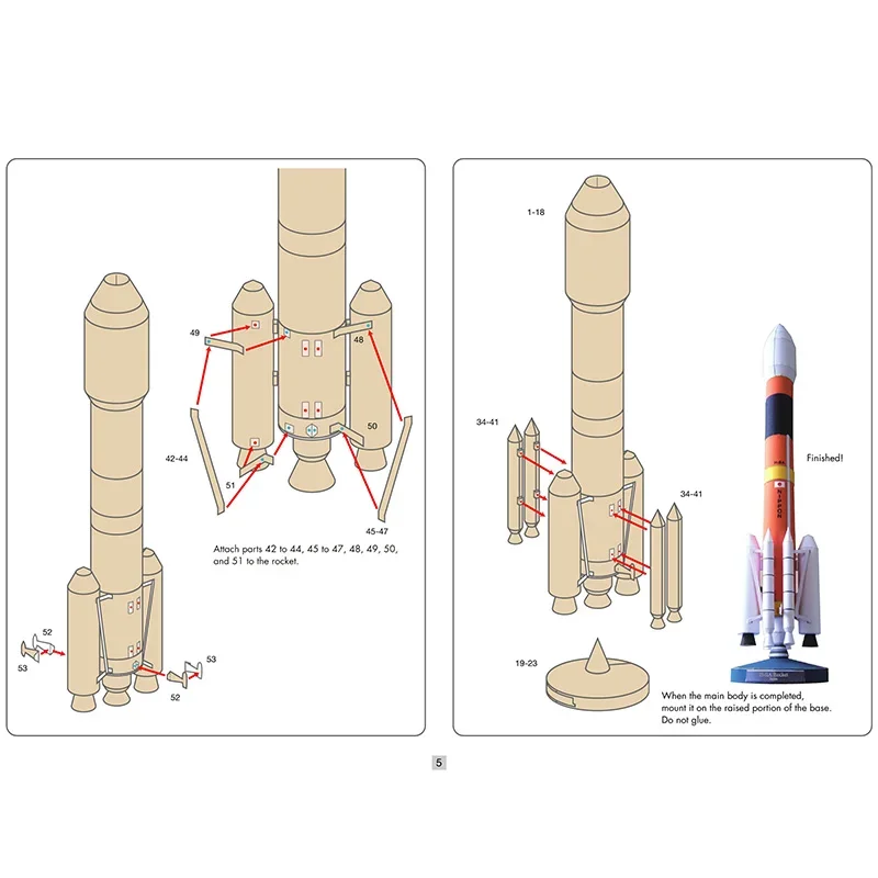 Japan H-2A Rocket Space Origam - Art And Craft Rocket incelemesi ve fiyatı